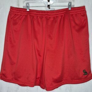 OVO Octobers Very Own Athletic Red Mesh Shorts Size 3XL